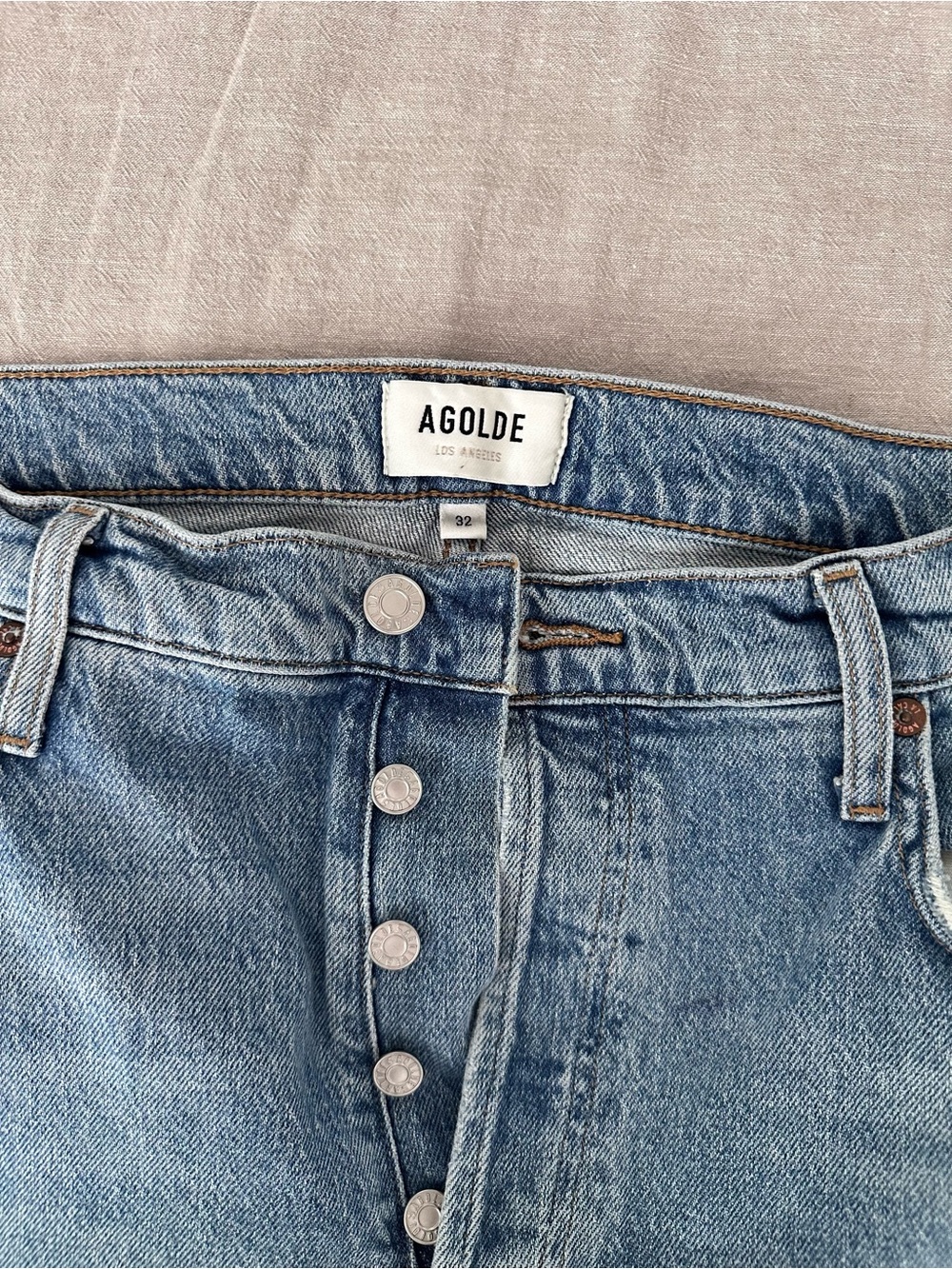 AGOLDE Freya Jeans – Size 32 | Light Wash
